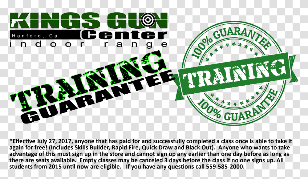 Guarantee Download Kings Gun Center, Logo, Label Transparent Png