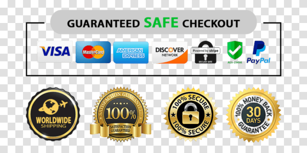 Guaranteed Safe Check Out, Logo, Trademark Transparent Png