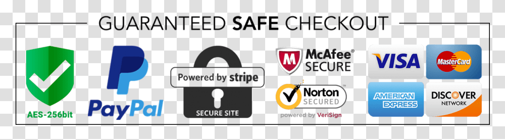 Guaranteed Safe Checkout Badge, Logo, Trademark Transparent Png