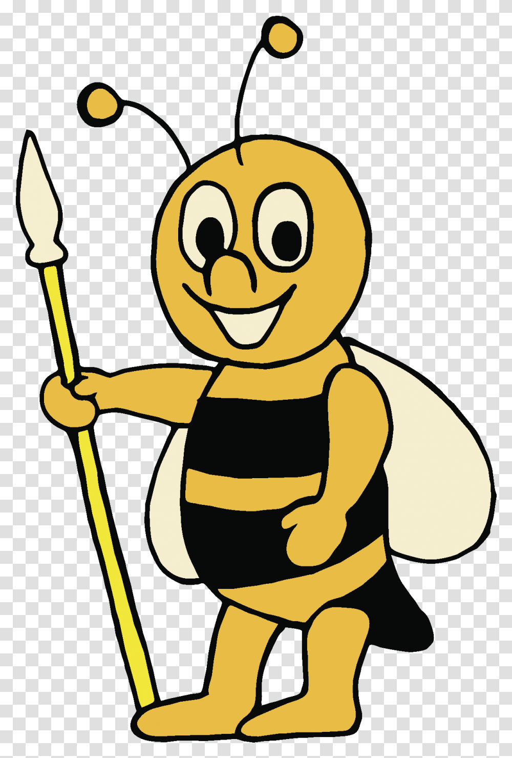 Guard Bee Guard Bee Cartoon, Weapon, Weaponry, Spear Transparent Png