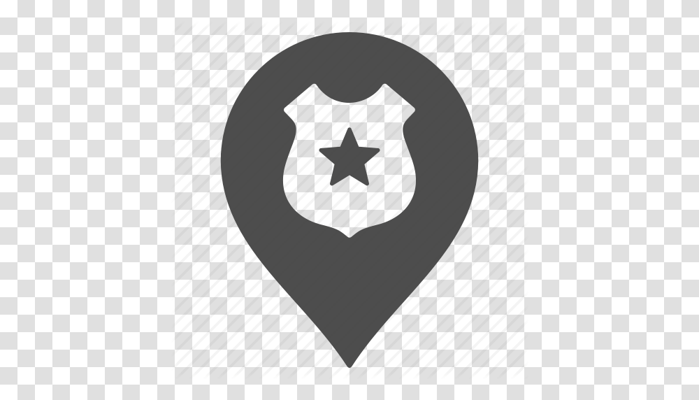 Guard Map Pointer Marker Military Pin Police Security Icon, Recycling Symbol, Plectrum Transparent Png