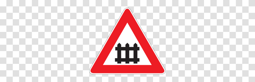 Guarded Railroad Crossing Clip Art, Road Sign, Triangle Transparent Png