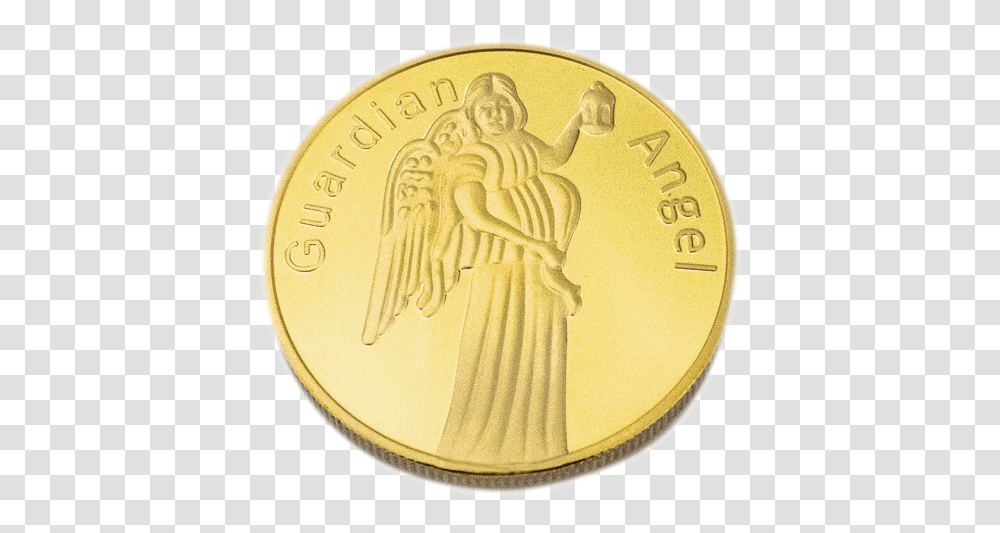 Guardian Angel Coin Guardian Angel Gold Coin, Money Transparent Png