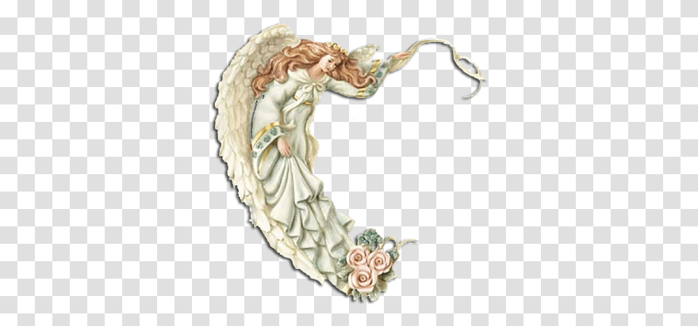 Guardian Angel Rose, Person, Human, Figurine, Wreath Transparent Png