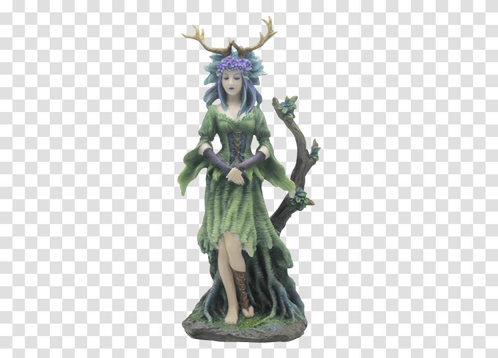 Guardian Goddess Of The Trees Statue Figurine, Toy, Person, Human, Doll Transparent Png