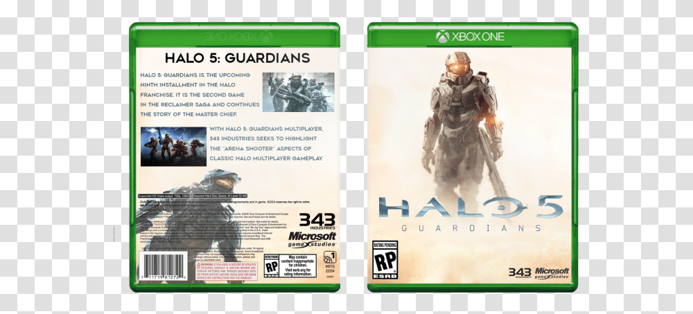 Guardians Box Art Cover Halo 5 Guardians Xbox One Box, Person, Human, Helmet Transparent Png