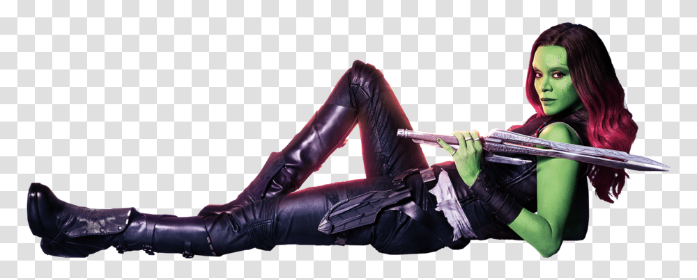 Guardians Of The Galaxy 2 Gamora Guardians Of The Galaxy, Clothing, Person, Pants, Female Transparent Png