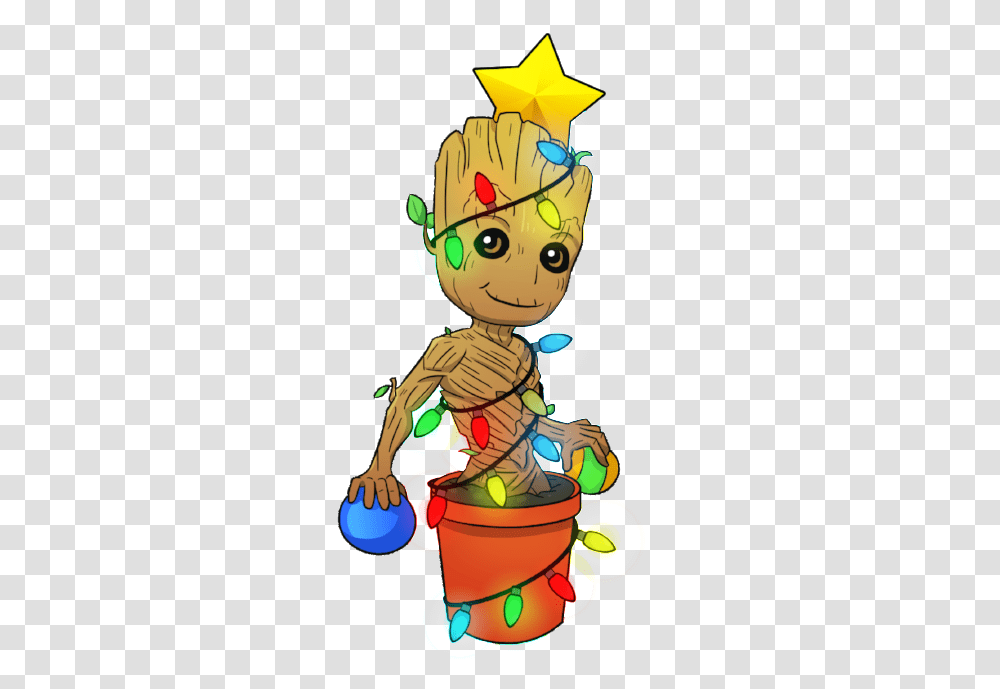 Guardians Of The Galaxy Baby Groot Christmas Tree Cute Funny Adult, Toy, Eating, Food, Coffee Cup Transparent Png