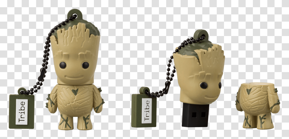 Guardians Of The Galaxy Groot Usb Flash Drive Groot Usb Flash Drive, Toy, Bag, Cardboard Transparent Png
