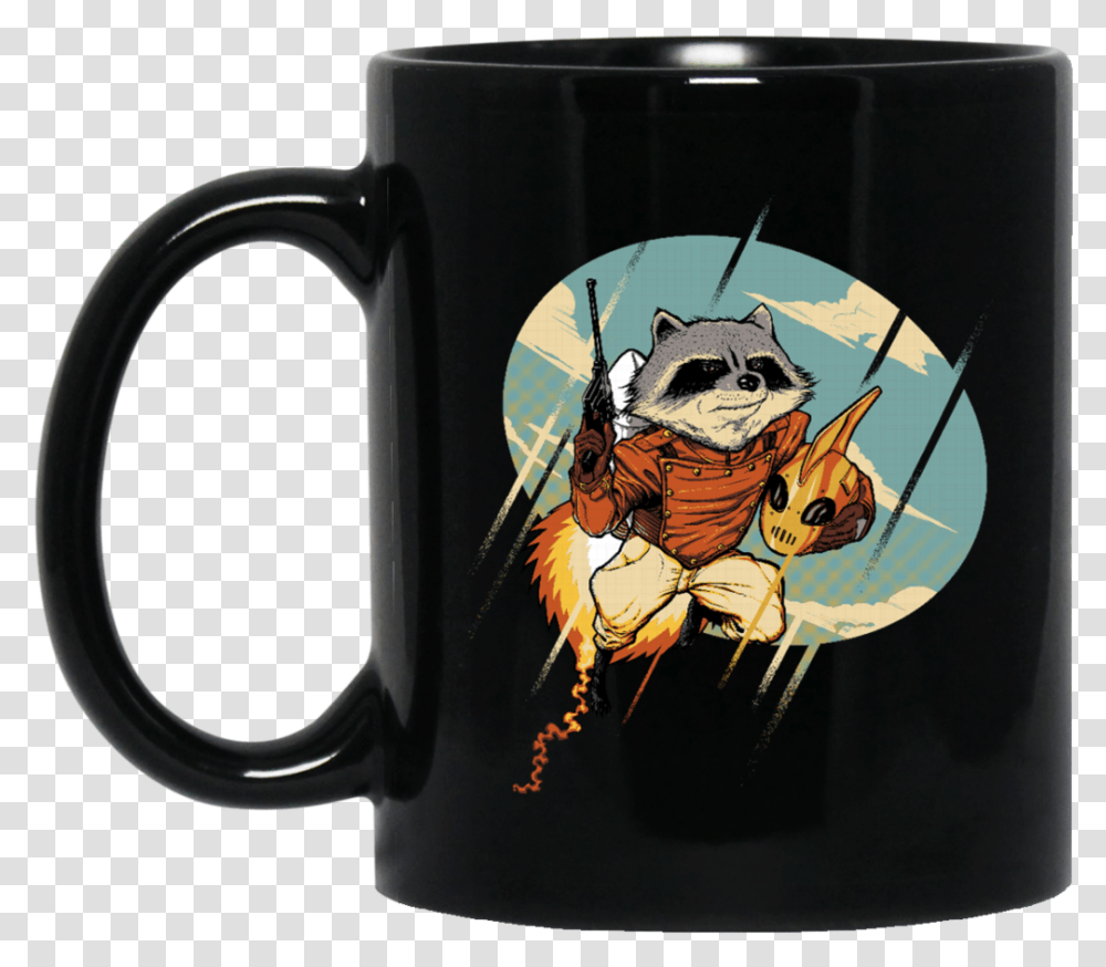Guardians Of The Galaxy Mug Rocket Raccoon A Teer Coffee, Coffee Cup, Stein, Jug Transparent Png