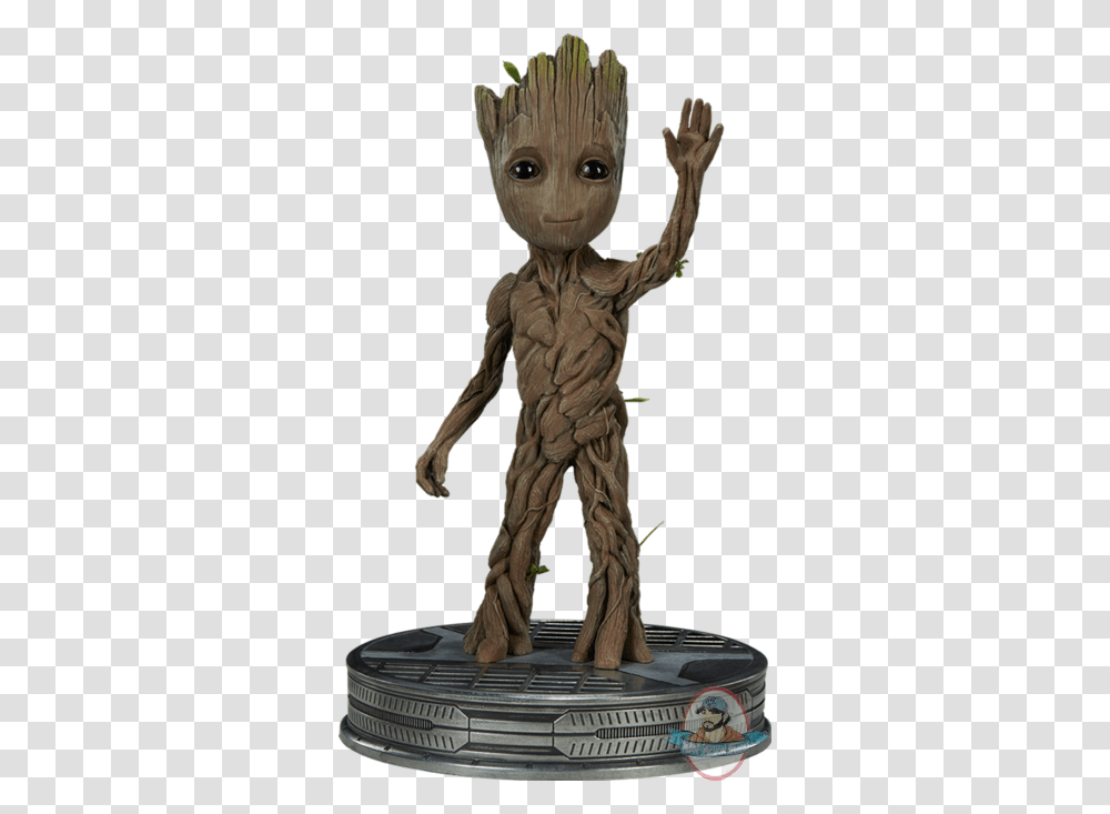 Guardians Of The Galaxy Vol Groot Maquette Sideshow Man, Alien, Sculpture, Bronze Transparent Png