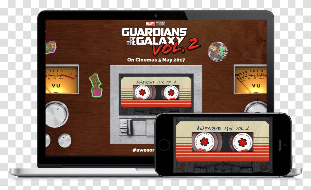 Guardians Of The Galaxy Vol Guardians Of The Galaxy, Cassette, Electronics Transparent Png