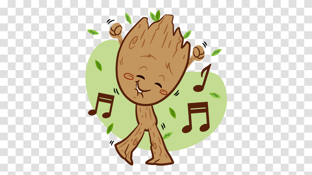 Guardians Of The Galaxy Vol2 Facebook Stickers Groot Sticker, Word, Plant, Text, Animal Transparent Png