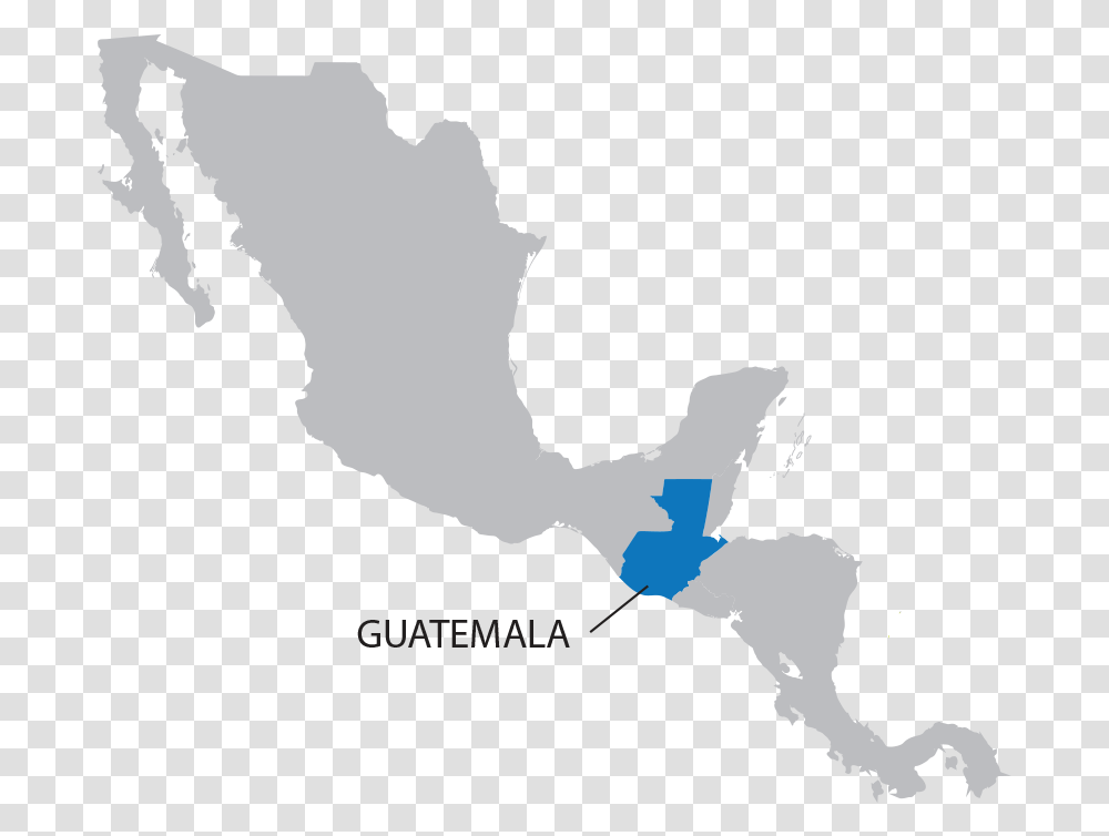 Guatemala Country Mexico In Black And White, Plot, Person, Diagram, Map Transparent Png