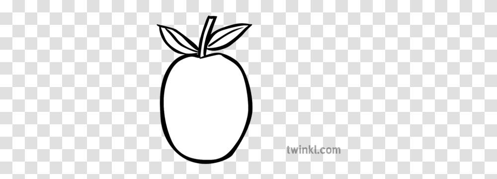 Guava Fruit Black And White 1 Illustration Twinkl Black And White Water Boatman, Plant, Moon, Outer Space, Night Transparent Png
