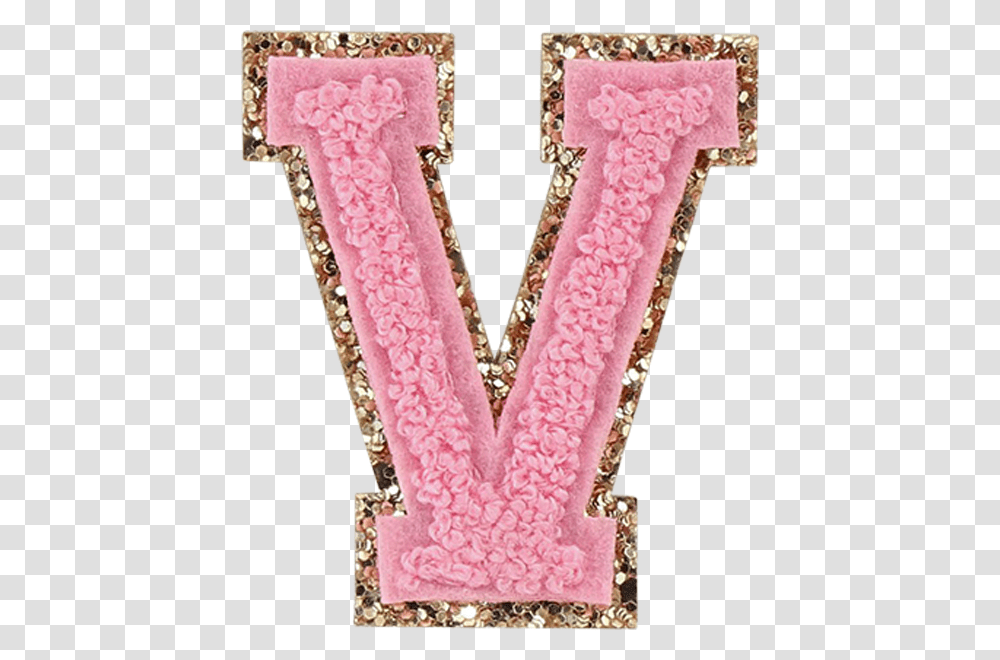 Guava Glitter Varsity Letter Patches Cross, Accessories, Jewelry, Rug Transparent Png