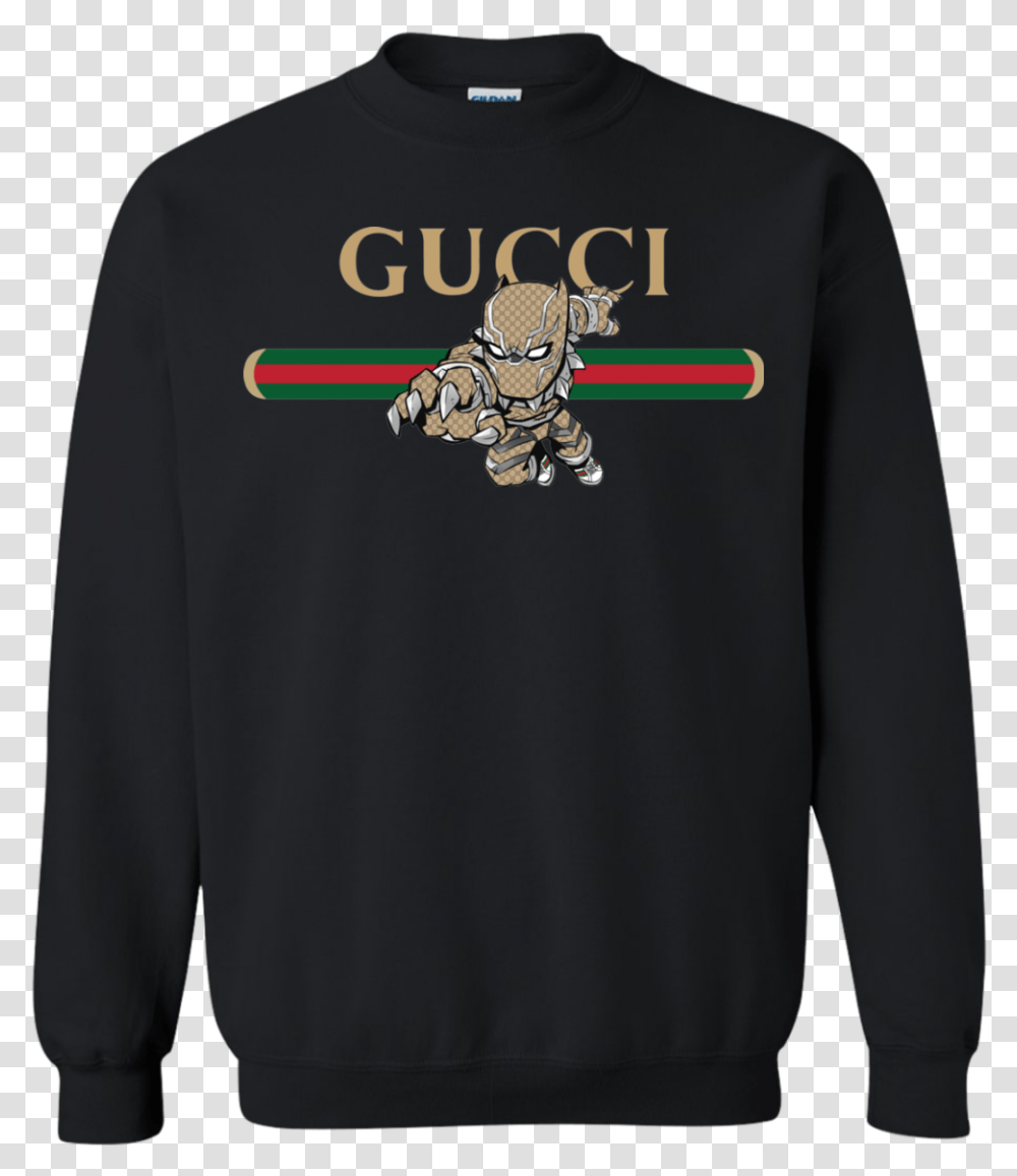 Gucci Black Panther & Clipart Free Download One Piece Christmas Sweater, Clothing, Apparel, Sleeve, Long Sleeve Transparent Png