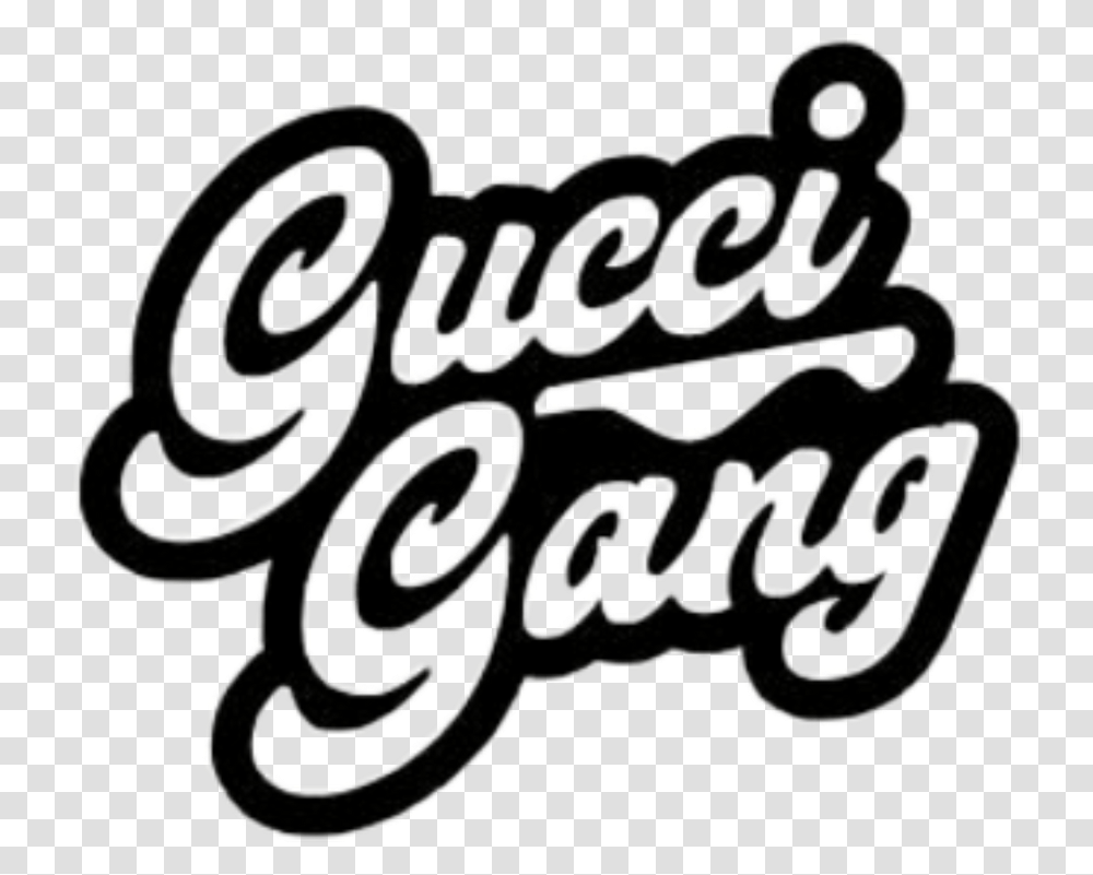 Gucci Gang Logo Download Gucci Gang Logo, Calligraphy, Handwriting, Alphabet Transparent Png