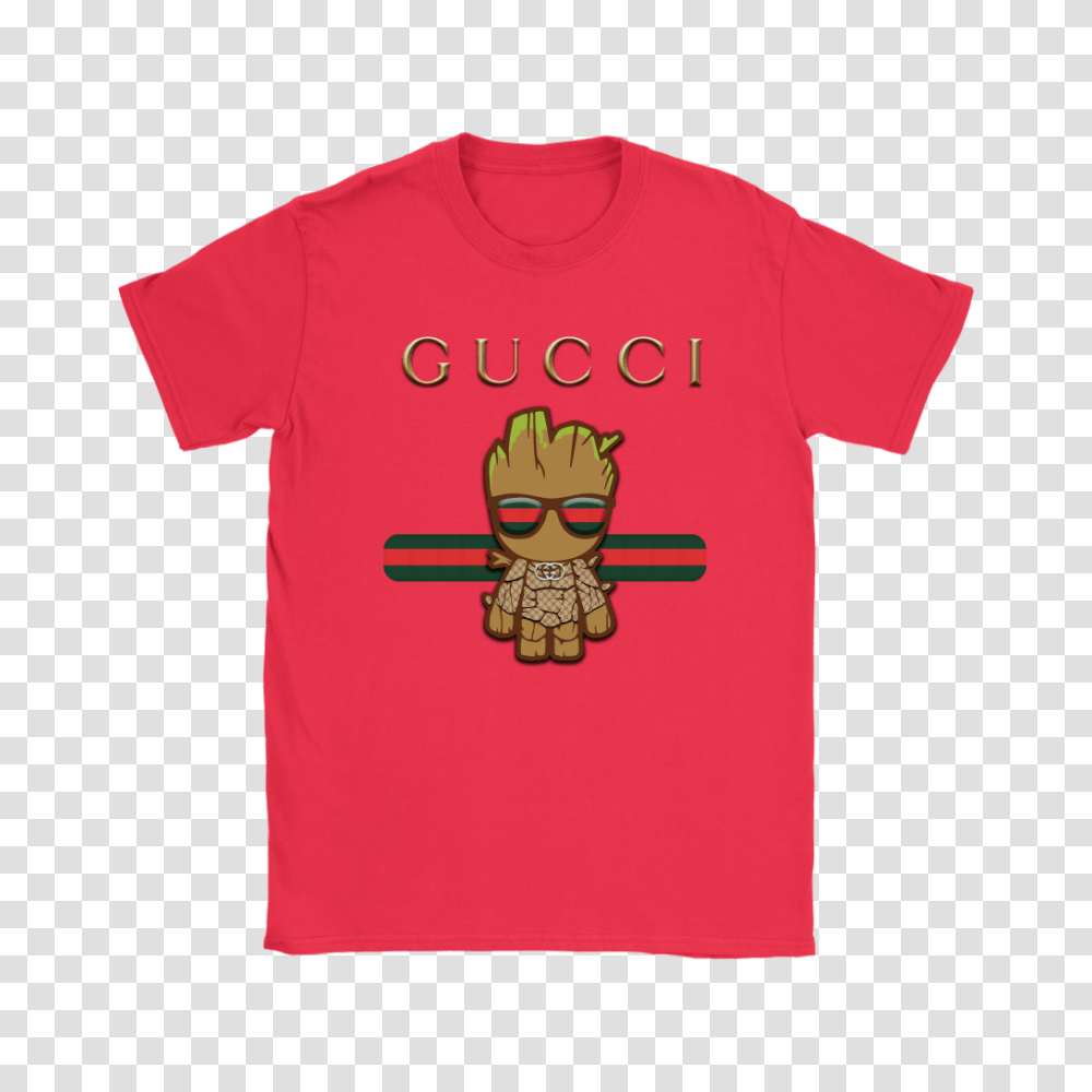 Gucci Guardians Of The Galaxy Baby Groot Shirts Teeperfect, Apparel, T-Shirt, Plant Transparent Png