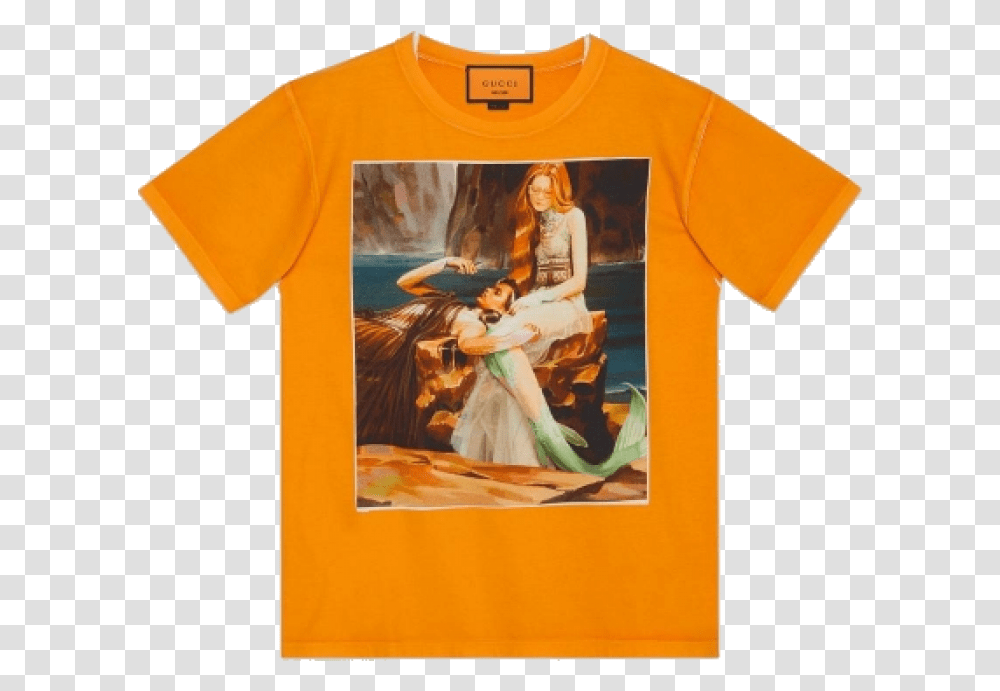 Gucci Hallucination T Shirt, Apparel, T-Shirt, Person Transparent Png