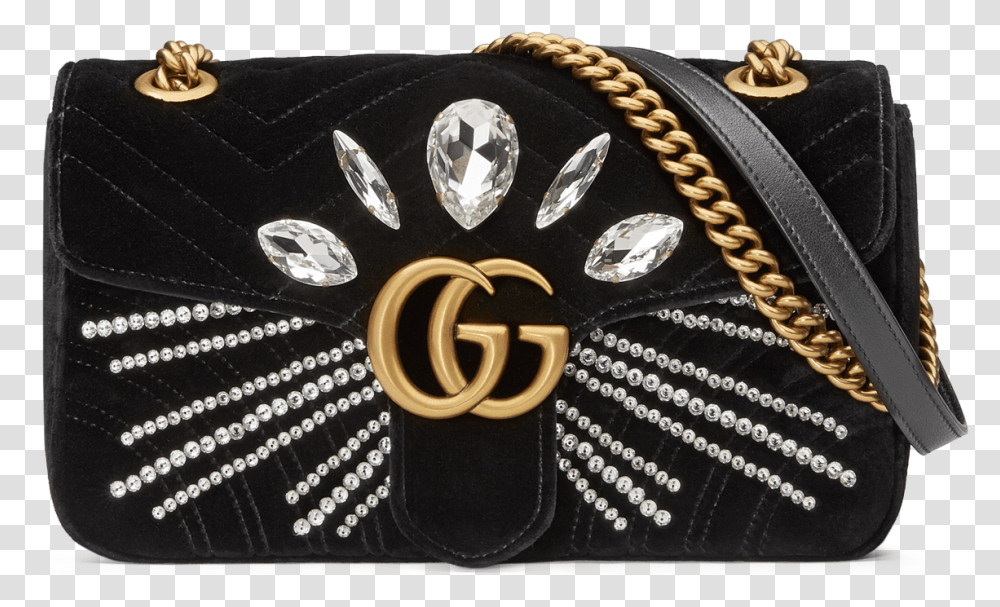 Gucci Marmont Bag Velvet Red, Accessories, Accessory, Purse, Handbag Transparent Png