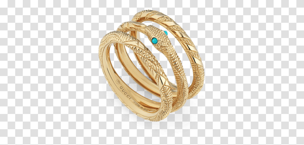 Gucci Ourobos Triple Band 18k Gold And Gold Gucci Snake Ring, Accessories, Accessory, Jewelry, Bangles Transparent Png