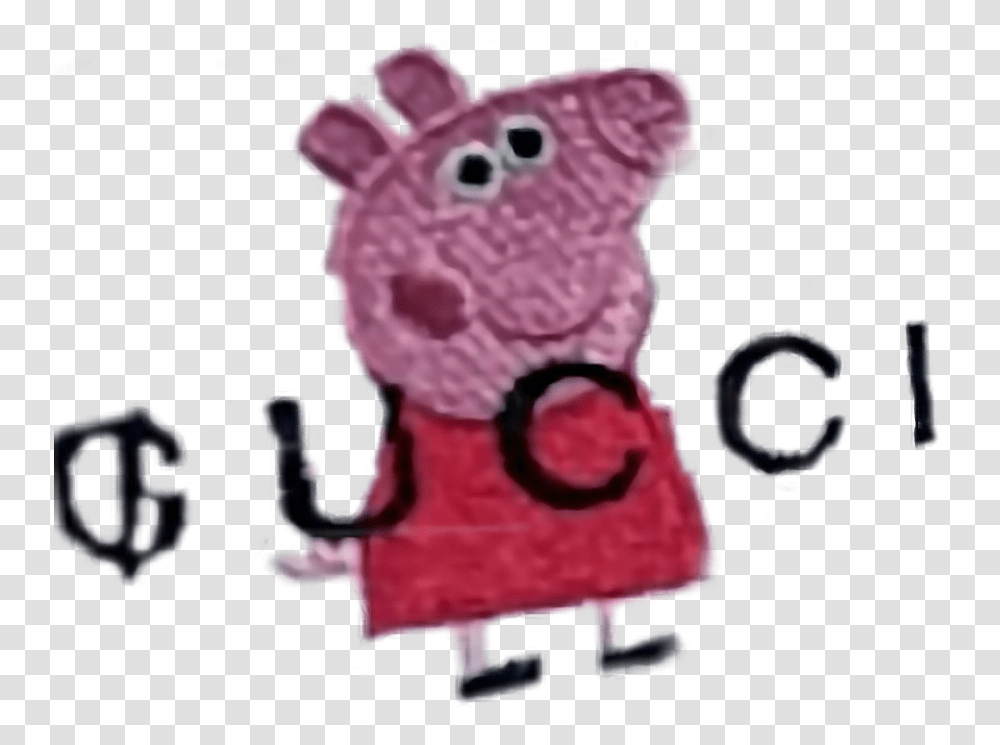Gucci Peppapig Meme Memes Yeet Dank Clothing Peppa Pig Gucci, Figurine Transparent Png