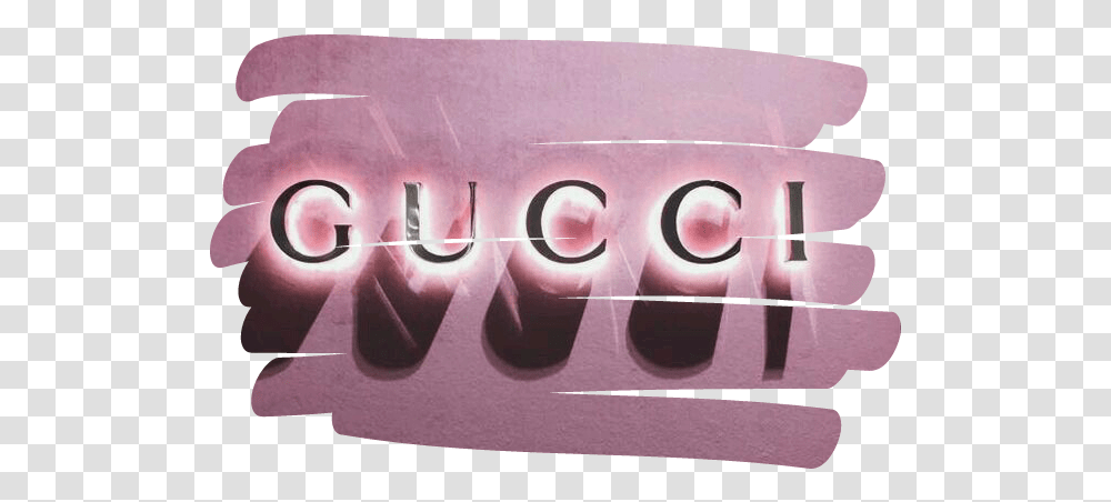 Gucci Pink Sticker By Nisa Pink And Red Aesthetic, Word, Alphabet, Text, Label Transparent Png