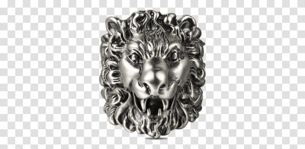 Gucci Ring Lion, Silver, Person, Human Transparent Png