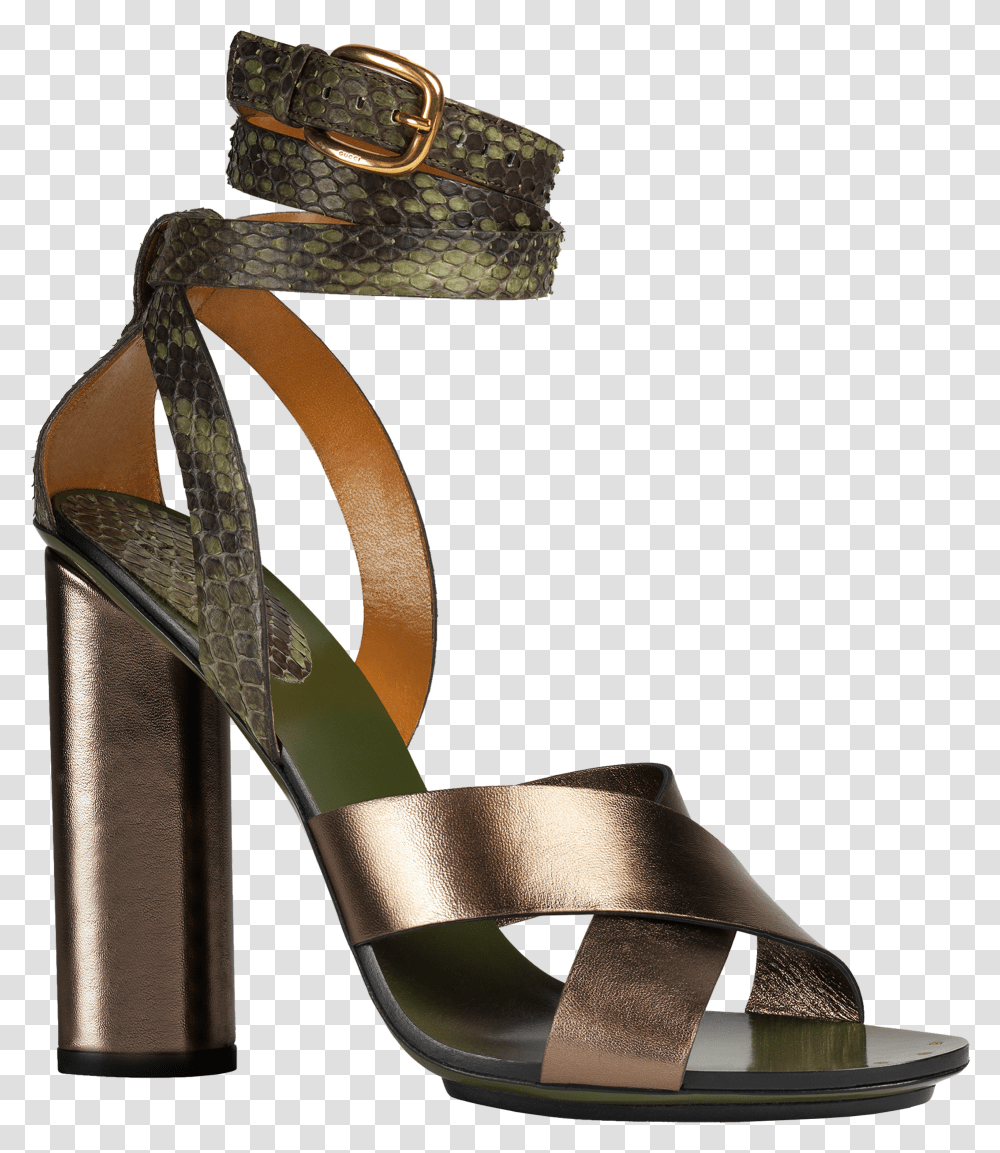 Gucci Sandals In Leather And Python 700 High Heels, Apparel, Footwear, Shoe Transparent Png