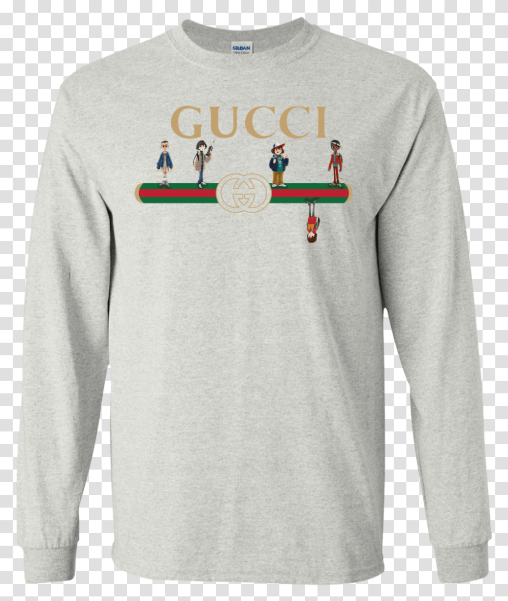 Gucci Stranger Things Upside Down Unisex Tshirt Tank Gucci And Stranger Things, Sleeve, Apparel, Long Sleeve Transparent Png