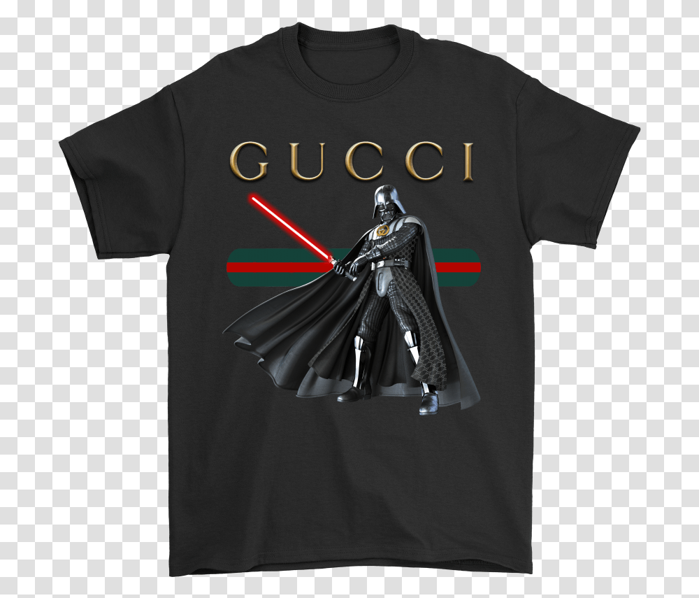 Gucci Stripe Darth Vader Star Wars A Stylish Sith Lord Gucci Minion Shirt, Apparel, T-Shirt, Sleeve Transparent Png