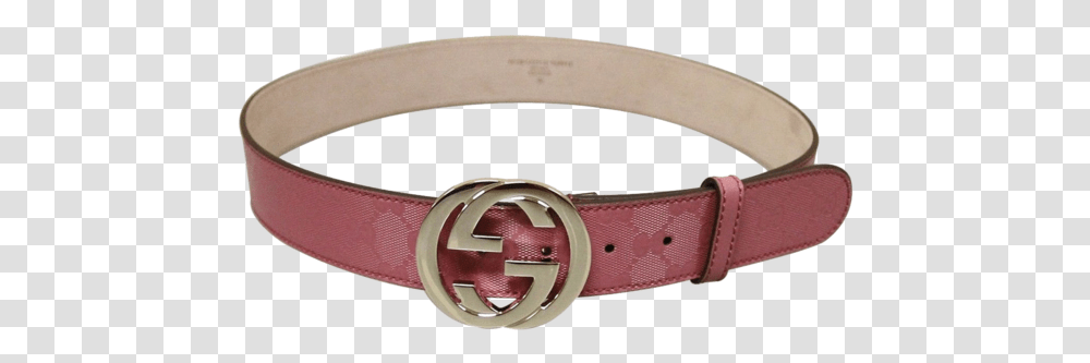 Gucci Women's Pink Gg Canvas Interlocking G Buckle Gucci Interlocking G Belt Original, Accessories, Accessory Transparent Png