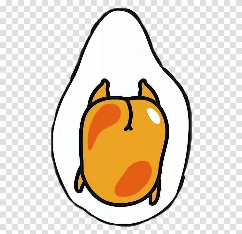 Gudetama Booty Kawaii Egg Lazyegg Tumblr Aesthetic Cute, Bag, Plant, Food, Sack Transparent Png