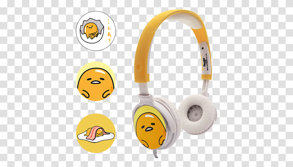 Gudetama Headphones Headphones Gudetama Egg, Electronics, Headset Transparent Png