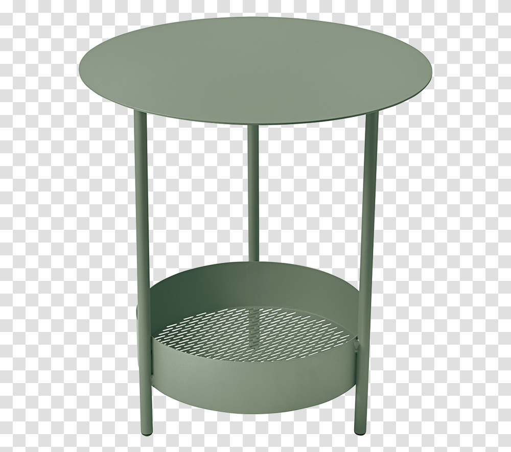 Gueridon Metal Vert Fermob Wide Steel Round End Table, Lamp, Furniture, Cylinder Transparent Png