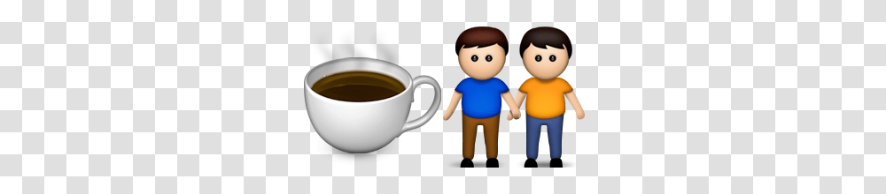 Guess Up Emoji Coffee Mate, Coffee Cup, Beverage, Drink, Person Transparent Png