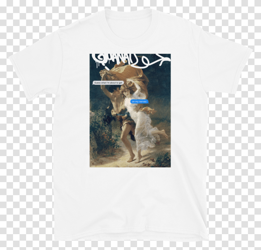 Guess What Im About To Get On Design Mockup Front Flat Pierre Auguste Cot The Storm, Apparel, T-Shirt, Plant Transparent Png