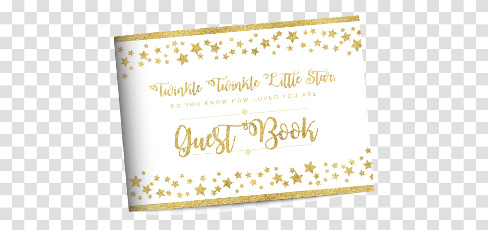 Guest Book For Baby Shower Twinkle Twinkle Little Star, Handwriting, Envelope, Calligraphy Transparent Png