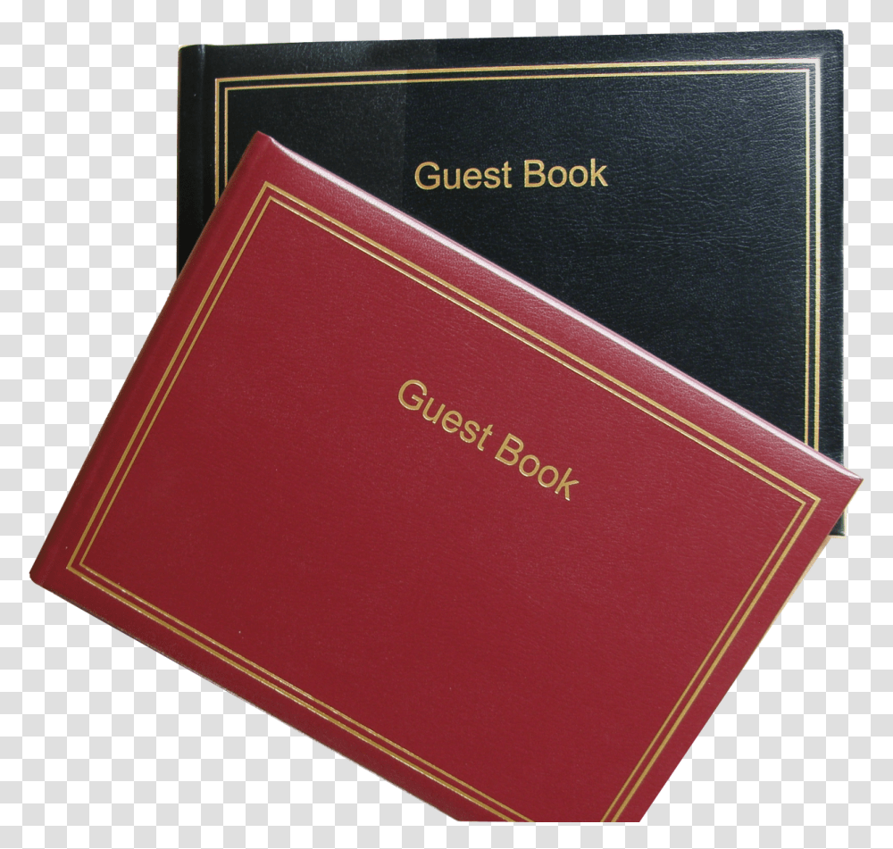 Guest Book Leather Double Gold Border Refillable With Pages Horizontal, Text, Diary, Passport, Id Cards Transparent Png