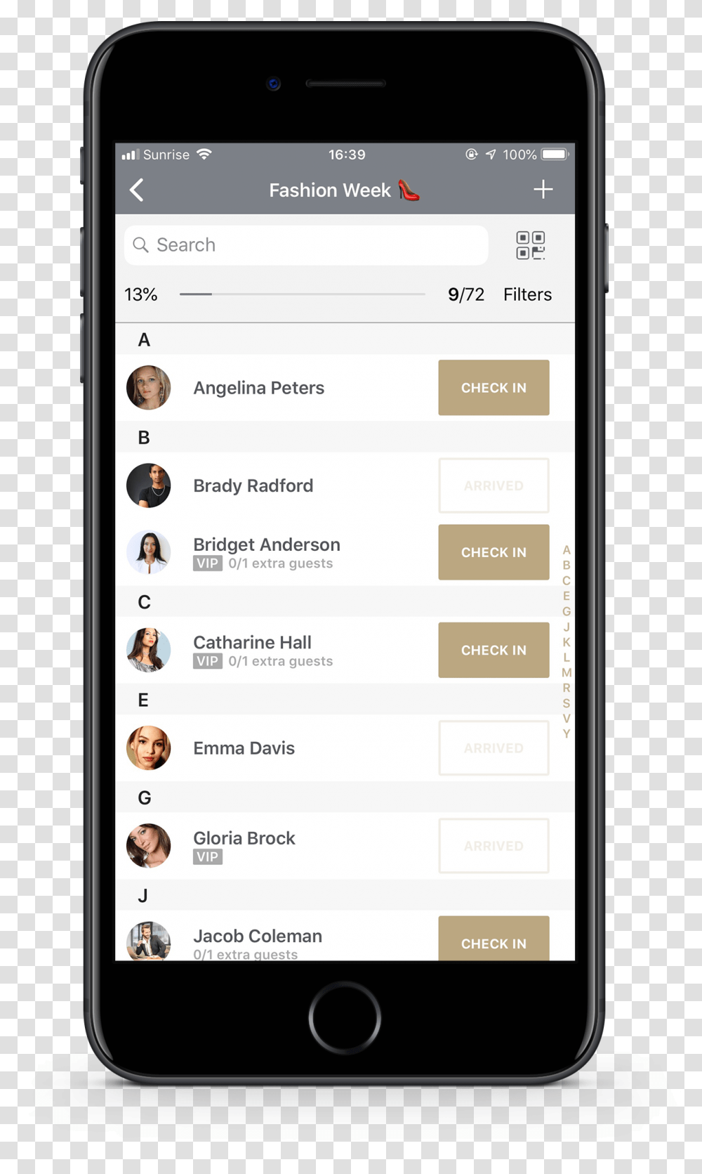 Guest List Screen For Mobile, Mobile Phone, Electronics, Cell Phone Transparent Png