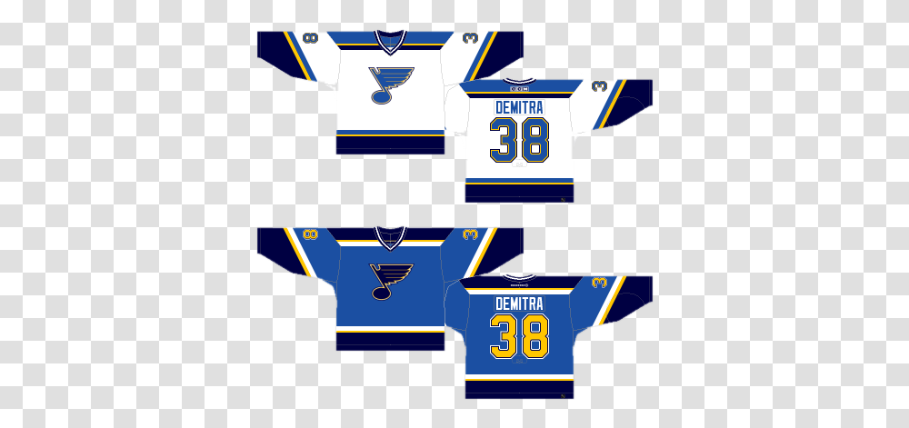 Guest Post Worst To First Jerseys St Louis Blues Edition Nhl Blues Home And Away Jerseys, Shirt, Clothing, Apparel, Scoreboard Transparent Png