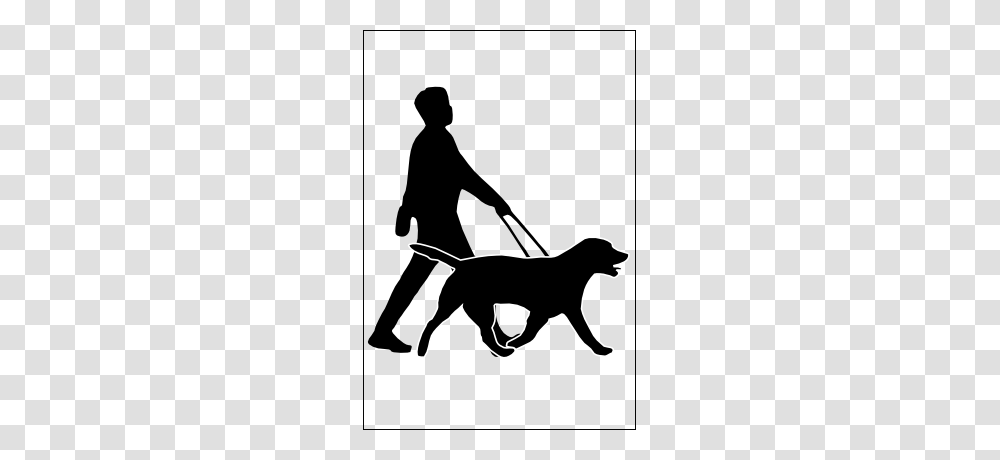 Guide Dogs For The Blind Clip Art Bigking Keywords And Pictures, Silhouette, Person, Human, Stencil Transparent Png