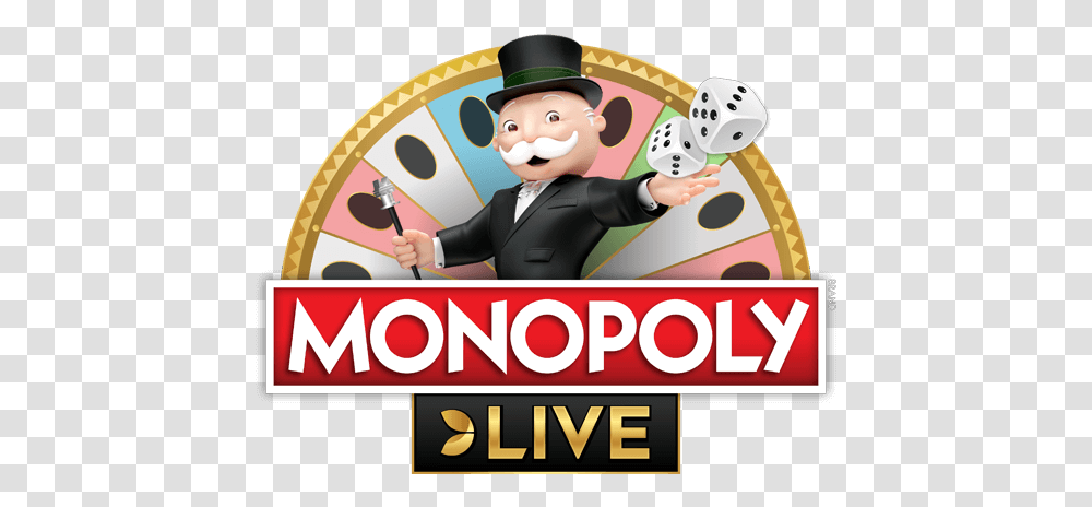 Guide To Monopoly Live Online Casinos & Games With Real Monopoly Live Logo, Poster, Advertisement, Person, Hat Transparent Png