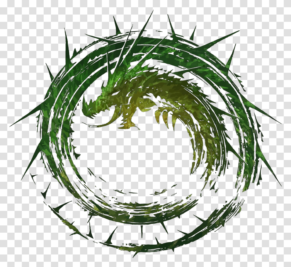 Guild Wars 2 Heart Of Thorns Logo, Dragon, Pattern, Fractal, Ornament Transparent Png