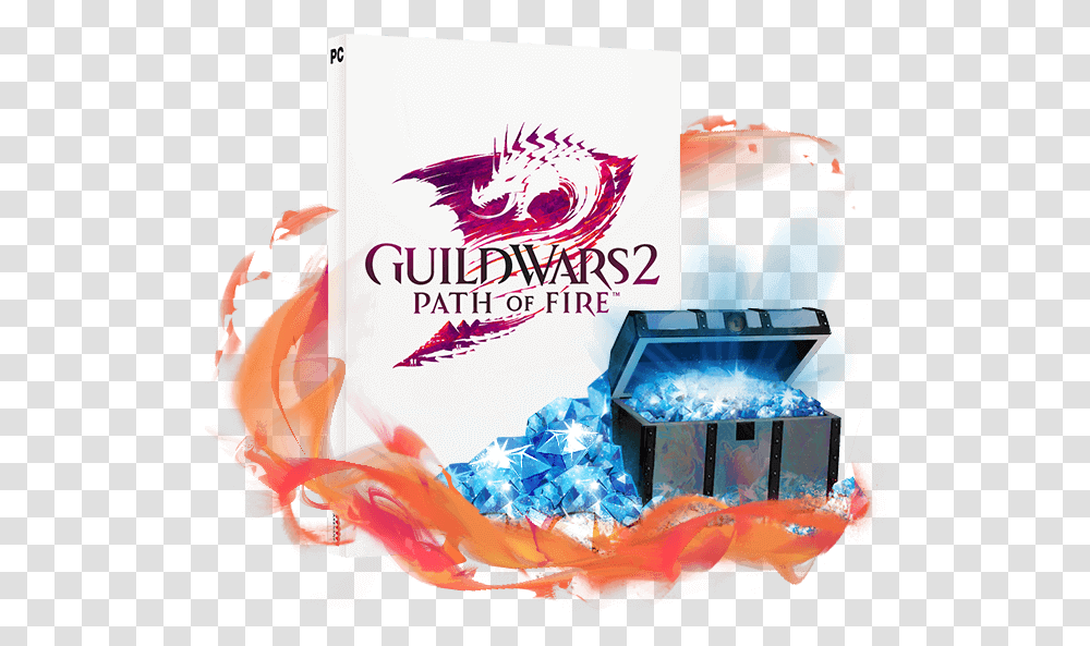 Guild Wars 2 Online Store Gaming Gw2 Path Of Fire Logo, Poster, Advertisement, Flyer, Paper Transparent Png