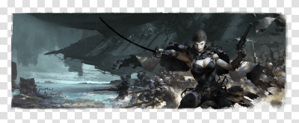 Guild Wars 2 Sky, Painting, Person, Human Transparent Png