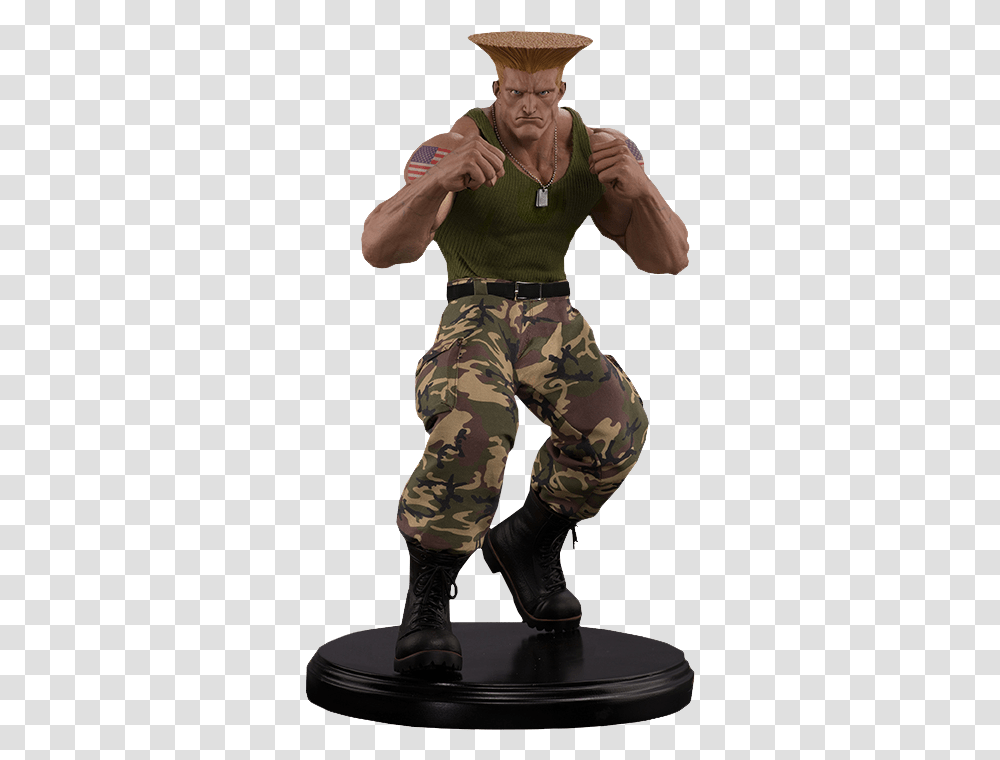 Guile Street Fighter Figure, Person, Human, Military Uniform Transparent Png