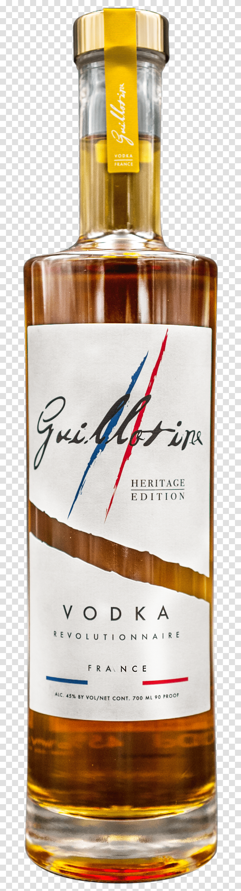 Guillotine Vodka Heritage Bouteille Guillotine Heritage, Handwriting, Beer, Alcohol Transparent Png