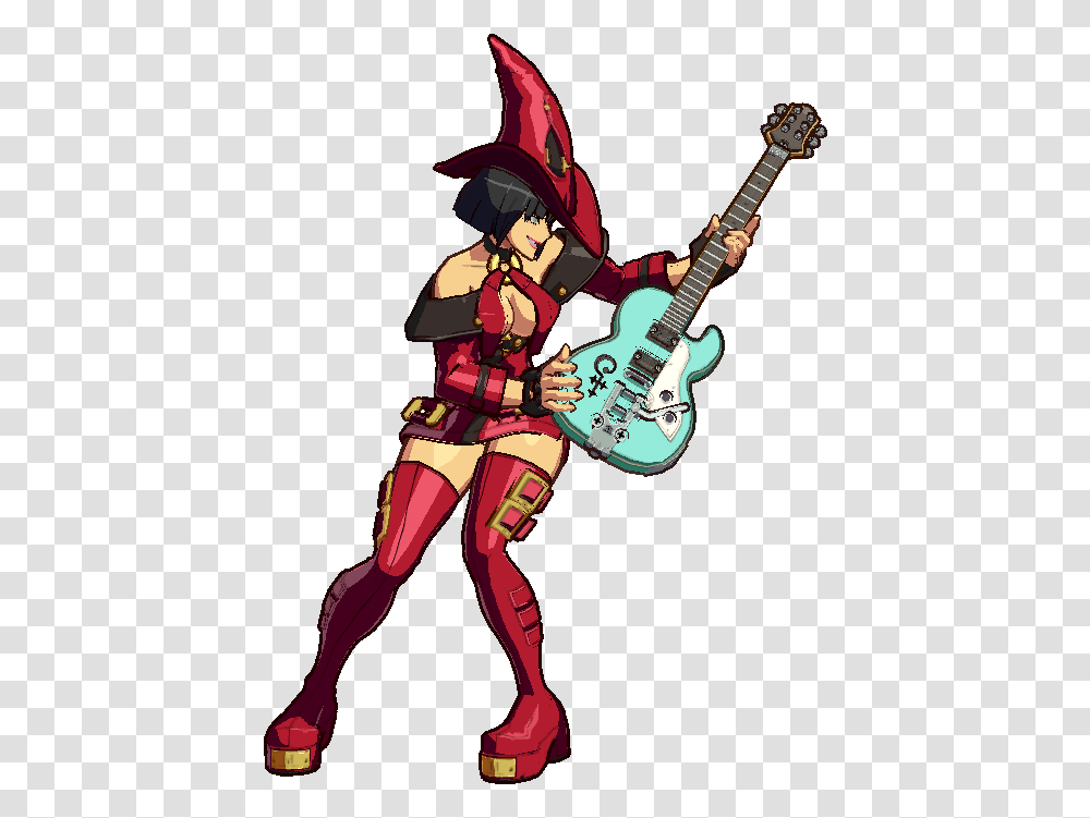 Guilty Gear Xrd Rev 2 Ino, Person, Guitar, Leisure Activities, Musical Instrument Transparent Png